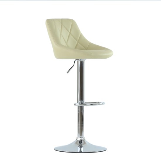 Барный стул мягкий бежевый регулируемый (арт 5976) Фото 1