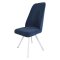 Стул на металлокаркасе с мягким сидением синий (арт 14922)