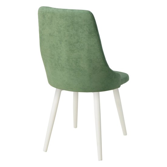 Стул мягкий зеленый из велюра (арт 22842) Фото 2
