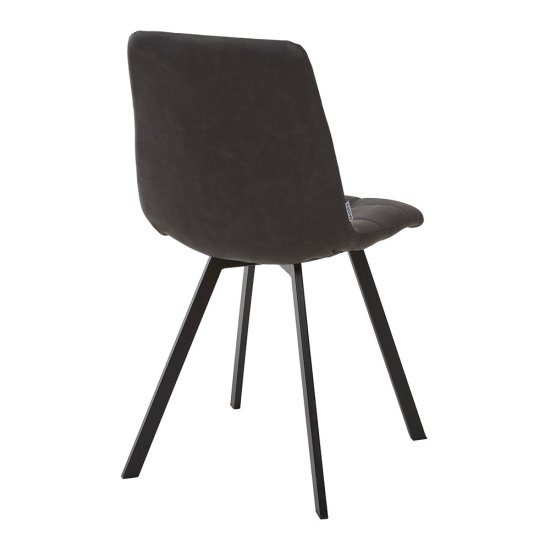 Стул обеденный на металлокаркасе мягкий серый (арт 6147) Фото 2