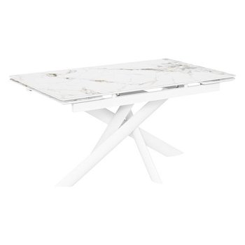 Стол раздвижной керамический на одной ножке 140 см (арт 34674) - Фото 2