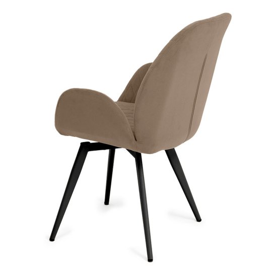 Стул на металлокаркасе мягкий из велюра (арт 33578) Фото 2