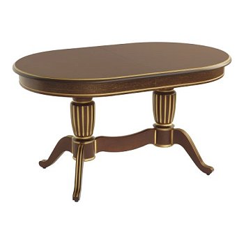 Стол овальный деревянный классический (арт 9504) - Фото 2