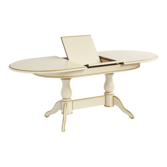 Стол кухонный раздвижной овальный деревянный классический (арт 6109) Фото 2