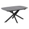 Кухонный стол раскладной с керамической столешницей серый (арт 34288)