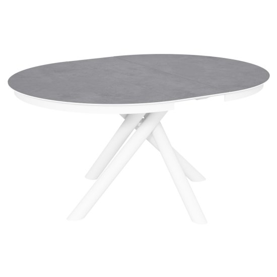 Стол круглый с керамической столешницей серый современный (арт 35155) Фото 2