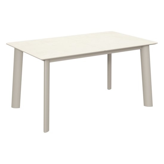 Стол раскладной из керамогранита слоновая кость (арт 35054) Фото 1