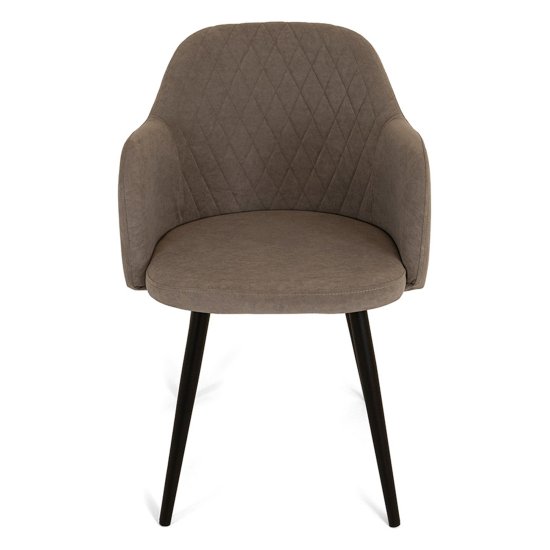 Стул с подлокотниками из велюра (арт 27333) Фото 2