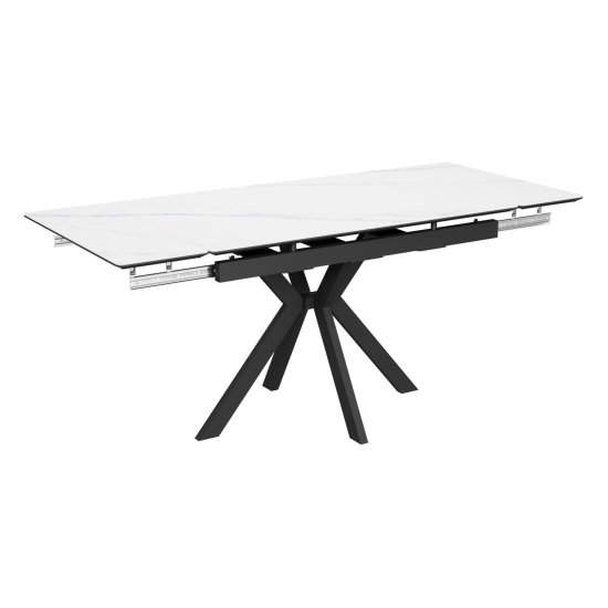 Стол керамический белый современный (арт 33519) Фото 3