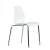 Стул ножки хром белый пластиковый (арт 6629)
