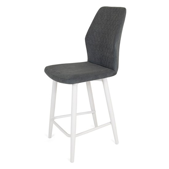 Стул полубарный мягкий с обивкой из велюра (арт 20306) Фото 1