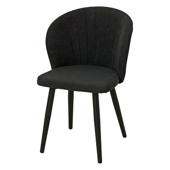 Стул на металлокаркасе мягкий серый из велюра (арт 26658) - Фото 2