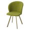 Стул мягкий зеленый из велюра (арт 22512)