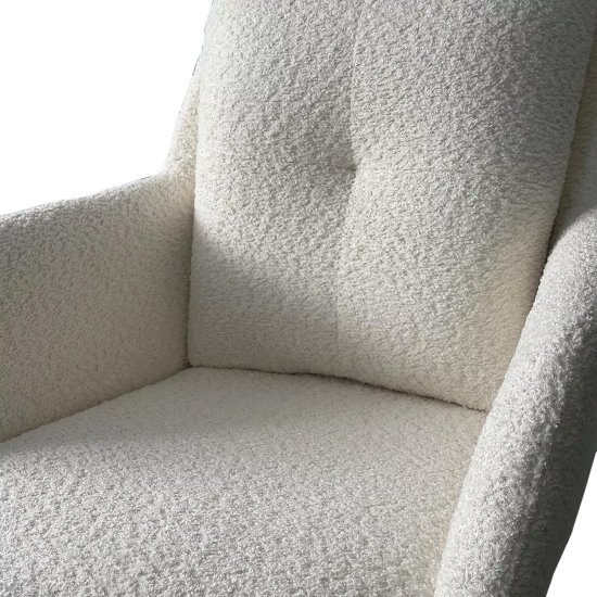 Полукресло с мягкой обивкой белое (арт 33802) Фото 2