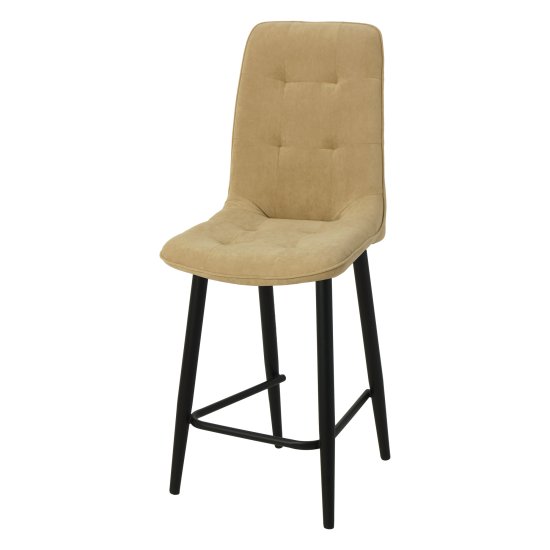 Полубарный стул на металлическом каркасе слоновая кость (арт 20844) Фото 1