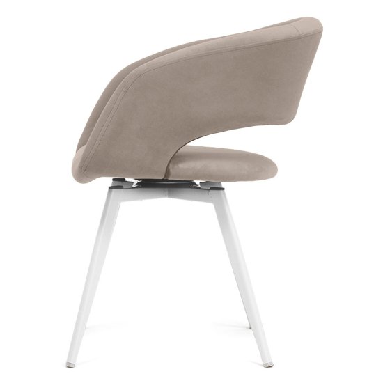 Стул кухонный бежевый велюровый (арт 33604) Фото 3