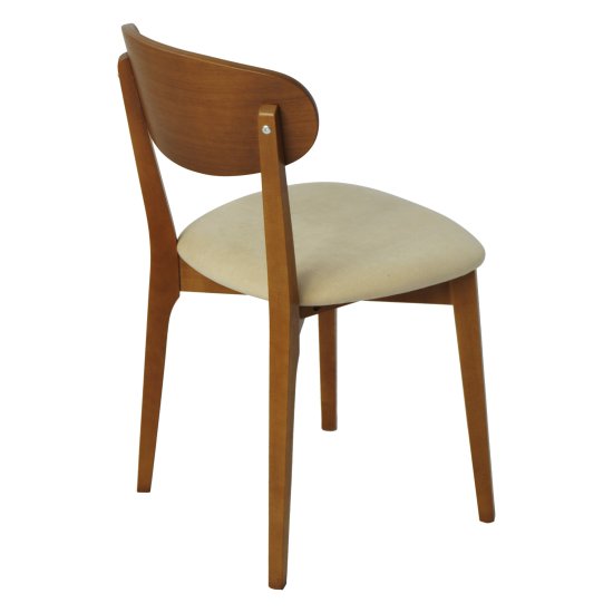 Стул деревянный бежевый современный (арт 31270) Фото 2