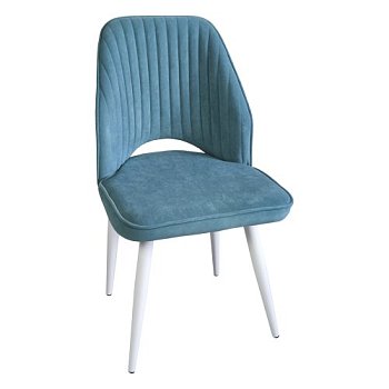 Стул для кухни бежевый из велюра (арт 31951) - Фото 2