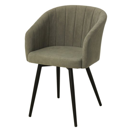 Полукресло на металлическом каркасе мягкое из велюра (арт 28229) Фото 1