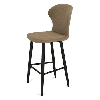 Барный стул на металлокаркасе с мягким сидением (арт 19746) - Фото 2