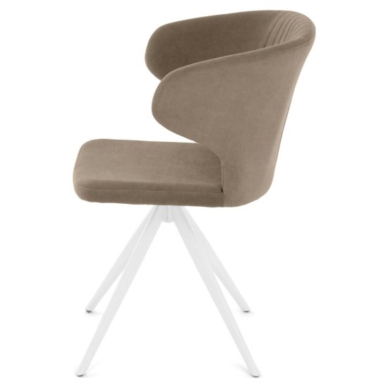 Стул на металлокаркасе мягкий из велюра (арт 35587) Фото 4