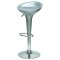 Барный стул серебрянный из пластика регулируемый в современном стиле (арт 6218)