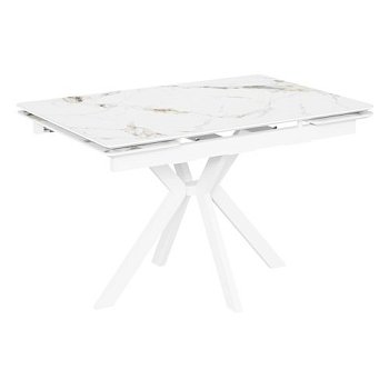 Стол раздвижной с покрытием из керамики бежевый (арт 33525) - Фото 2