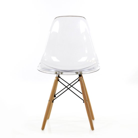 Стул дизайнерский деревянный прозрачный eames (арт 2329) Фото 1