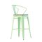Стул барный дизайнерский металлический зеленый tolix (арт 6721)