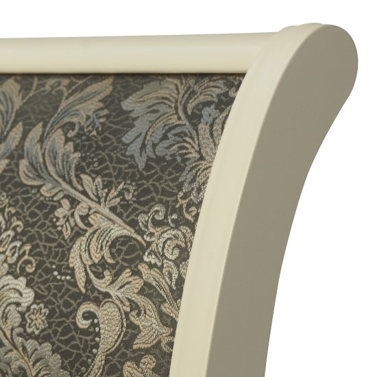 Стул деревянный мягкий серый классический (арт 29195) Фото 4