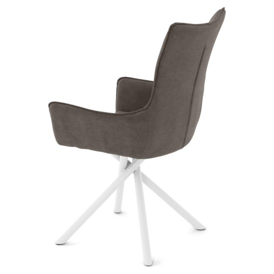 Стул с подлокотниками из велюра (арт 35549) Фото 3