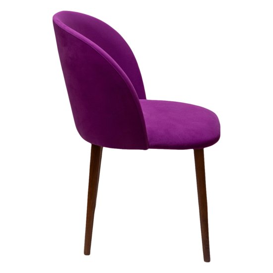 Стул фиолетовый с обивкой из велюра (арт 27467) Фото 2