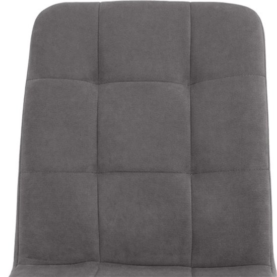 Стул полубарный серый велюровый современный (арт 35366) Фото 8