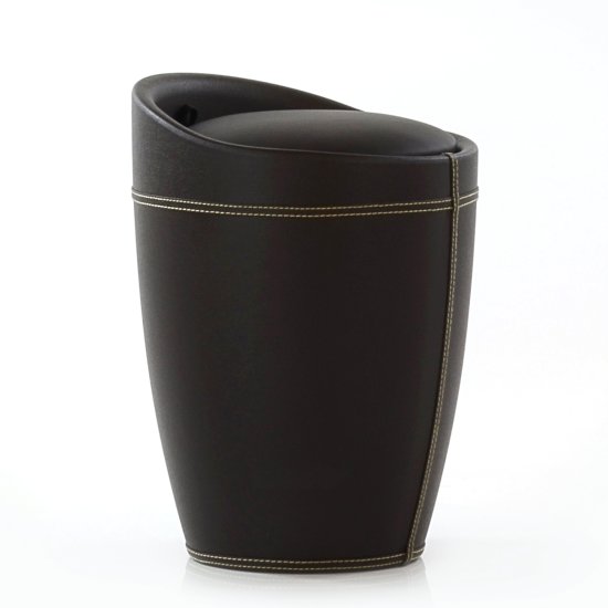 Табурет дизайнерский мягкий коричневый современный (арт 5420) Фото 3