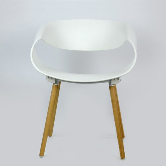Стул деревянный белый пластиковый (арт 2313) Фото 4