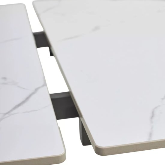 Стол кухонный раскладной керамический под мрамор (арт 33369) Фото 9