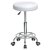Табурет мягкий белый регулируемый современный (арт 5456)