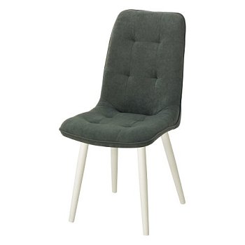 Стул серый с обивкой из велюра (арт 20276) - Фото 2