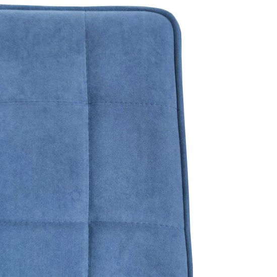 Стул на металлокаркасе мягкий синий (арт 24935) Фото 2