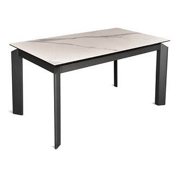 Стол раздвижной керамический белый 140 см (арт 31348) - Фото 2