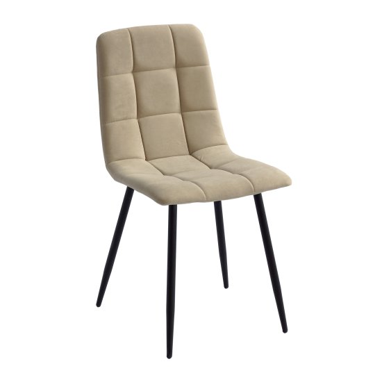 Стул на металлокаркасе с мягким сидением бежевый (арт 7395) Фото 1