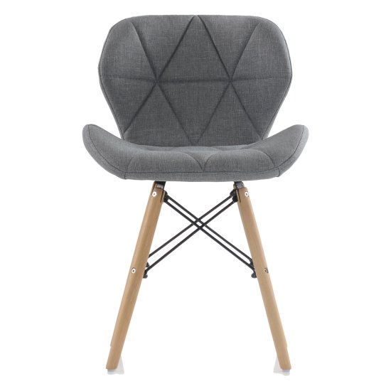 Стул дизайнерский мягкий серый eames (арт 11419) Фото 2