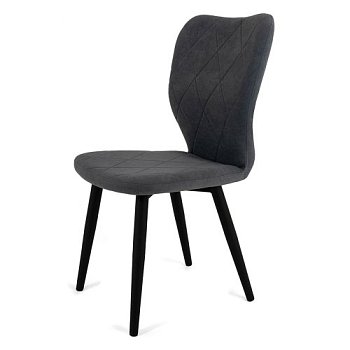 Стул на металлокаркасе мягкий серый современный (арт 23569) - Фото 2