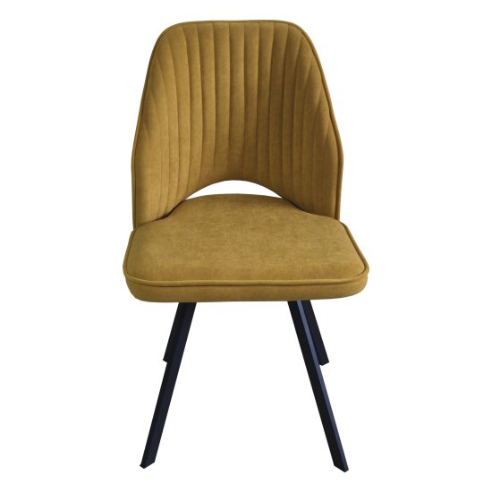 Стул на металлокаркасе мягкий из велюра современный (арт 31971) Фото 1