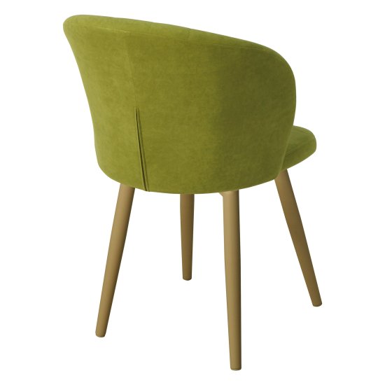 Стул мягкий зеленый с обивкой из велюра (арт 22452) Фото 2