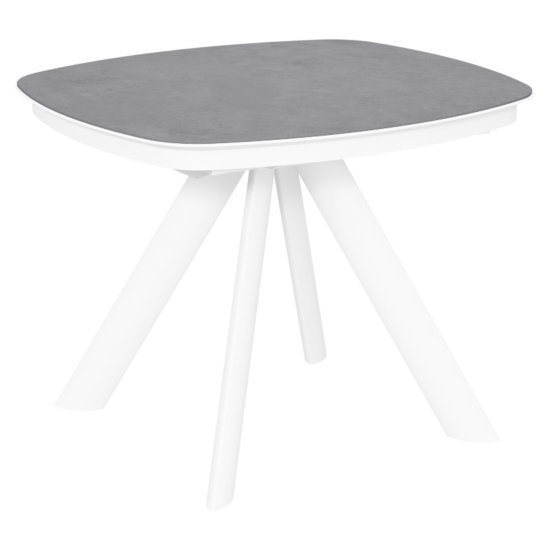 Стол овальный с керамической столешницей серый (арт 35219) Фото 1
