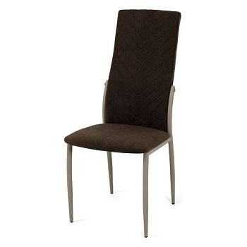 Стул на металлическом каркасе мягкий из велюра (арт 13544) - Фото 2