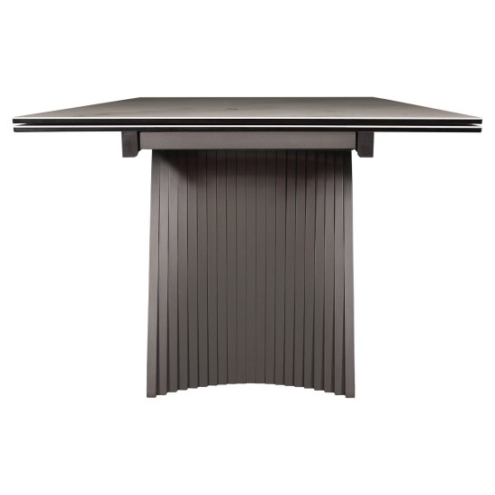 Стол дизайнерский раскладной прямоугольный из керамогранита (арт 33699) Фото 4