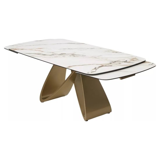 Стол раздвижной с керамической столешницей 180 см (арт 35268) Фото 4