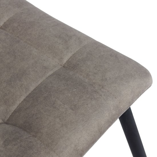 Стул на металлокаркасе мягкий коричневый современный (арт 7392) Фото 3